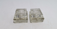 OSMANLI DÖNEMİ KRİSTAL KESME İŞÇİLİKLİ ÇİFT HOKKA