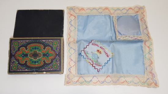 1. DÜNYA SAVAŞI - ÇANAKKALE SAVAŞI: KUTUSUNDA İNGİLİZ İPEK MENDİL 