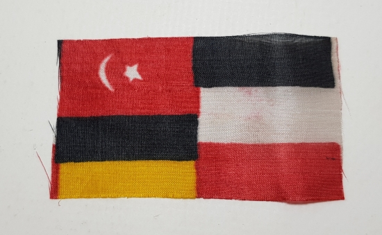 1. DÜNYA SAVAŞI ÜÇLÜ İTTİFAK MİNİ İPEK BAYRAK