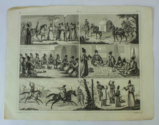 G. HECK - HENRY WINKES OSMANLI TEMALI GRAVÜR BASKI