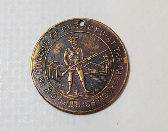 ÇANAKKALE SAVAŞI 1915 TARİHLİ DARDANELLES ANZAK MADALYA 