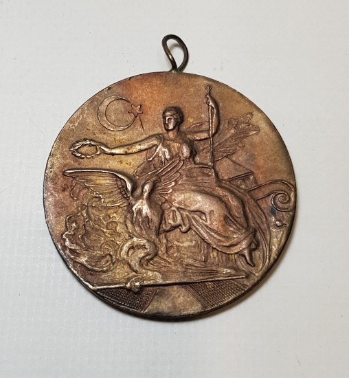 CUMHURİYET İLK DÖNEM AY YILDIZLI MADALYA 