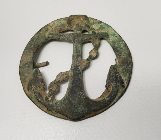 1. DÜNYA SAVAŞI İNGİLİZ DENİZCİ SUBAY KEMER TOKASI