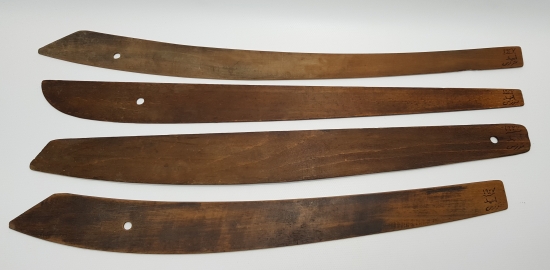 OSMANLICA TERZİ AHMET SENE 1927 YAZILI AHŞAP TERZİ KALIPLARI 