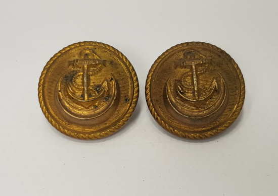 OSMANLI DÖNEMİ 2 ADET ÇİL KONDİSYONDA DENİZCİ PAŞA DÜĞMESİ