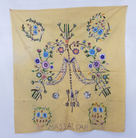 CUMHURİYET İLK DÖNEM BALIKESİR AYVALIK YÖRESİ TEL KIRMA İŞLEMELİ SÜNNET ÇOCUĞU PELERİNİ 