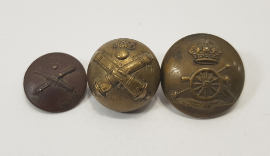 1. DÜNYA SAVAŞI OSMANLI, FRANSIZ VE İNGİLİZ TOPÇU DÜĞMESİ LOTU