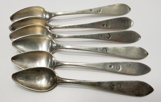 OSMANLI DÖNEMİ TUĞRALI GÜMÜŞ TATLI KAŞIĞI SETİ