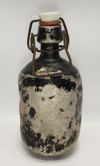 1. DÜNYA SAVAŞI DÖNEMİ NADİR FORMDA MANTAR KAFA ALMAN MATARASI