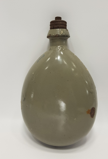 1917 TARİHLİ 1. DÜNYA SAVAŞI DÖNEMİ MANTAR KAFA EMAYE ALMAN MATARA