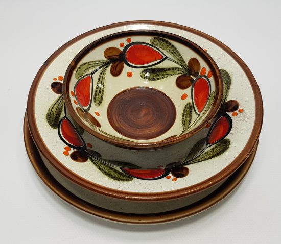 BERNAU SCHRAMBERG BİR KİŞİLİK PORSELEN YEMEK SERVİS SETİ 