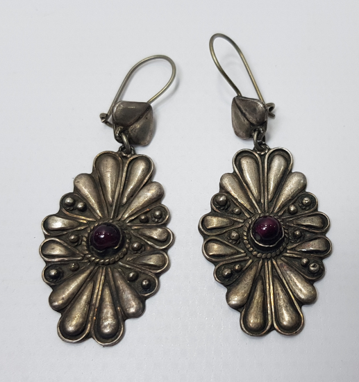 1940'LARDAN ÖZEL YAPIM GÜMÜŞ KÜPE