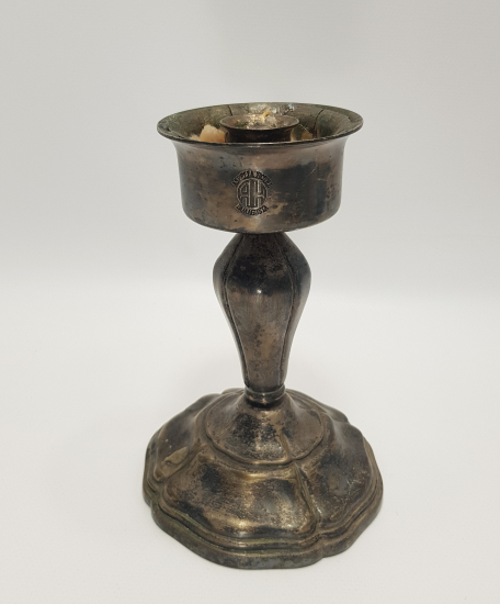 KIBRIS FAMAGUSTA ASPELIA HOTEL YAZILI GÜMÜŞ KAPLAMA ŞAMDAN 