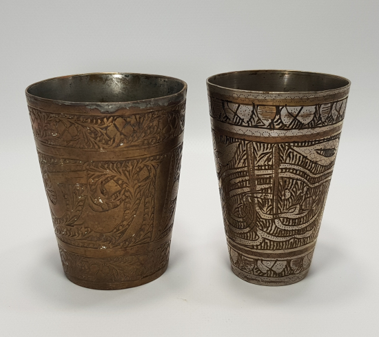 OSMANLI DÖNEMİ 2 ADET HİCAZ İŞİ BARDAK