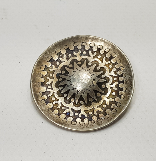 ÖZEL YAPIM GÜMÜŞ BROŞ