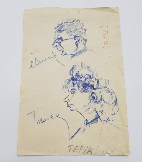 RESSAM ŞEFİK BURSALI MİNYATÜR ÇALIŞMA