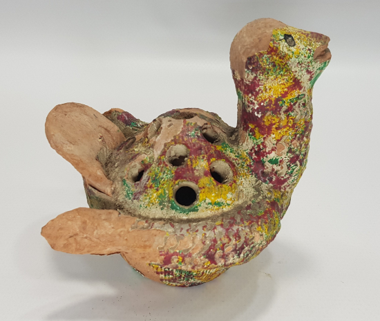 OSMANLI DÖNEMİ ADAPAZARI İŞİ KUŞ FORMLU ÇOK NADİR SERAMİK BUHURDANLIK 