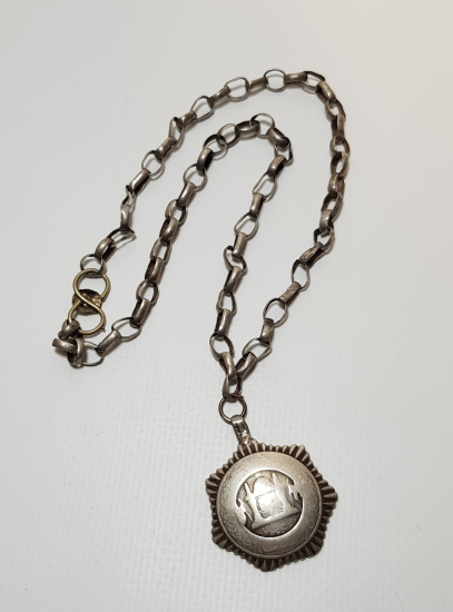 OSMANLI DÖNEMİ 1325 (1909) TARİHLİ GÜMÜŞ KOLYE 