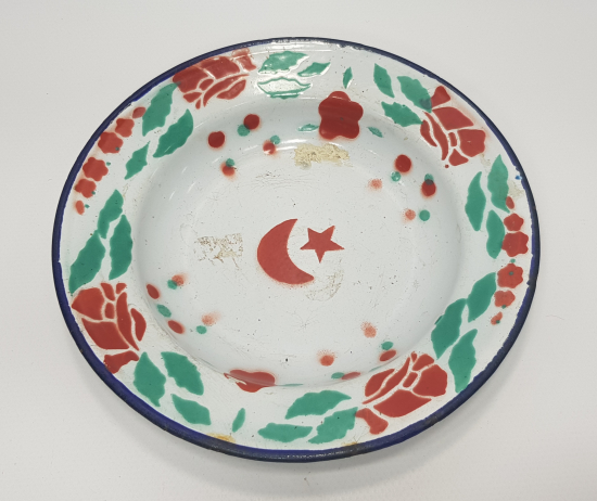 OSMANLI DÖNEMİ AY YILDIZLI ÇİNKO TABAK