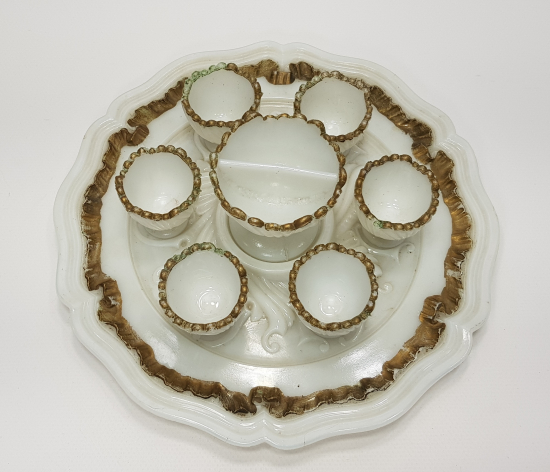 OSMANLI DÖNEMİ TAŞ OPALİN HAVYARLIK SETİ