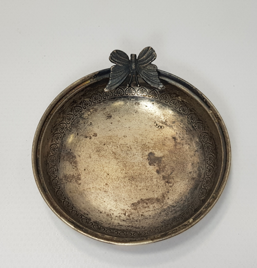 KELEBEK APLİKELİ GÜMÜŞ İKRAMLIK