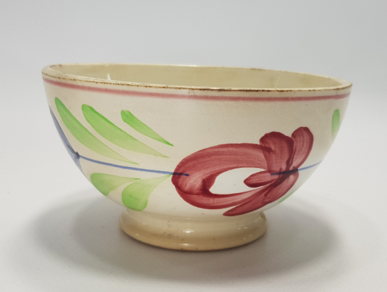 OSMANLI PAZARINA YAPILMIŞ EL BOYAMA PORSELEN ÇORBA KASESİ