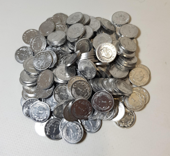 ÇİL KONDÜSYONDA 1987 YILI 100 ADET 1 LİRA 