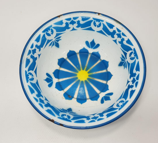 OSMANLI DÖNEMİ AY YILDIZLI EMAYE - ÇİNKO TABAK 