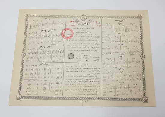 OSMANLI DONANMA CEMİYETİ PİYANGO BİLETİ VE LİSTESİ 