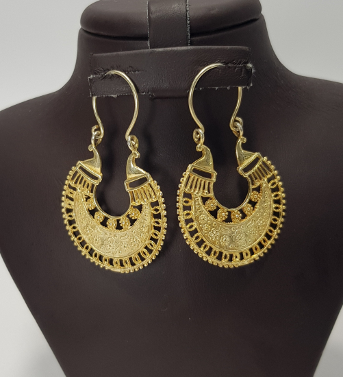 GÜMÜŞ ÜZERİ ALTIN KAPLAMA KÜPE