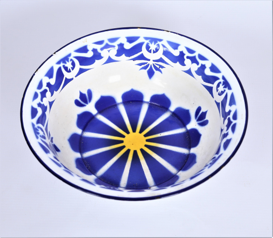 OSMANLI DÖNEMİ AY YILDIZLI EMAYE TABAK 