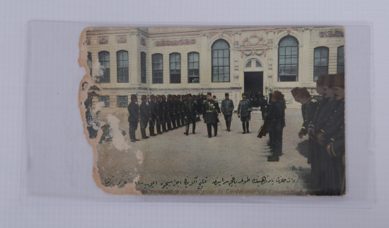 OSMANLI DÖNEMİ SARAYDA SULTAN MEHMED REŞAD KARTPOSTALI