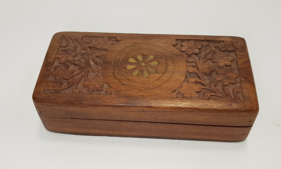 PİRİNÇ ÇAKMA AHŞAP KUTU