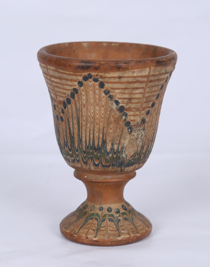 OSMANLI DÖNEMİ NADİR FORMDA KINIK BARDAK