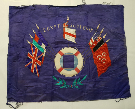 1. DÜNYA SAVAŞI ÇOK NADİR FORMDA MISIR İTTİFAK İPEK PANO 