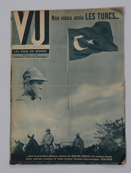 1 KASIM 1939 FRANSIZCA VU DERGİSİ TÜRKİYE ÖZEL SAYISI - NADİR 