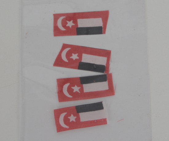 1. DÜNYA SAVAŞI İTTİFAK 4 ADET İPEK BAYRAK