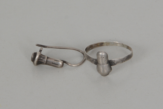 OSMANLI DÖNEMİ DERVİŞ YÜZÜĞÜ VE KÜPESİ