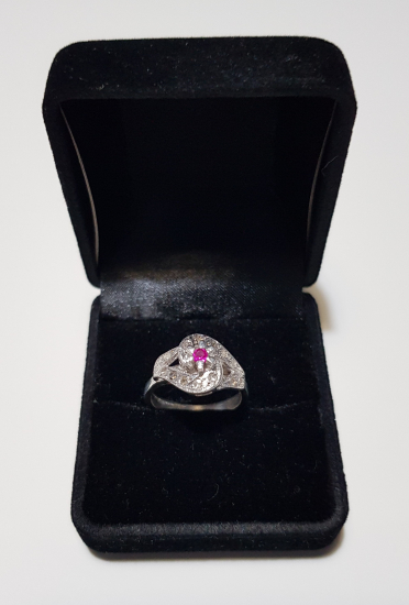 PIRLANTA TAŞLI PLATİN TÜZÜK 