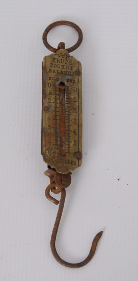 1900'LERDEN ALMAN YAPIMI KRUPS POCKET BALANCE EL KANTARI 