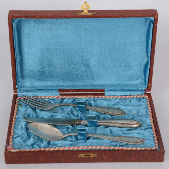 800 AYAR GÜMÜŞ ÇATAL KAŞIK BIÇAK TAKIMI - SEYAHAT SETİ 