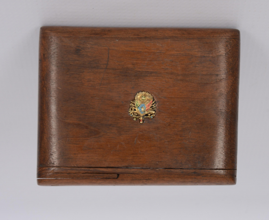 OSMANLI ARMALI VE YAZILI BOSNA İŞİ AHŞAP SİGARA KUTUSU 