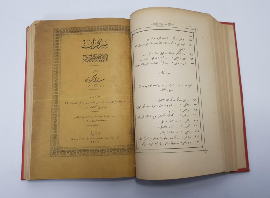 OSMANLICA KİTAP; ÜÇ CİLT BİR ARADA... SIRRU KUR'AN - KURAN'IN SIRLARI 