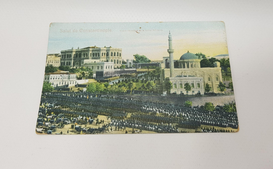 OSMANLI KARTPOSTAL: YILDIZ SARAYI CUMA SELAMLIĞI 