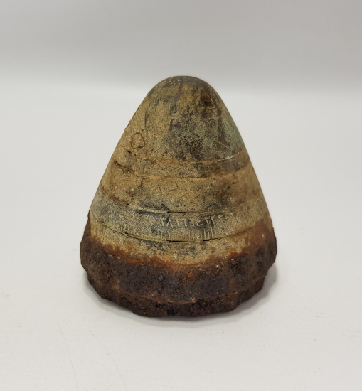 1. DÜNYA SAVAŞI OSMANLICA YAZILI TOP MERMİSİ BAŞLIĞI