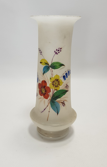 EL BOYAMA, KOPARMA SÜT OPAL VAZO 