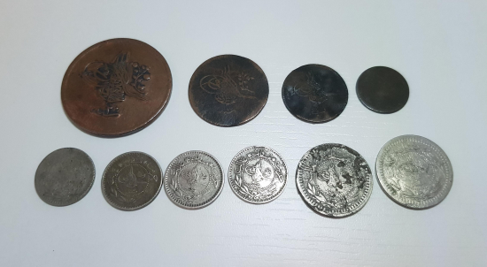 OSMANLI DÖNEMİ 10 ADET MADENİ PARA
