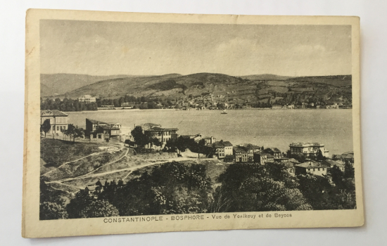 OSMANLI DÖNEMİ YENİKÖY VE BEYKOZ GÖRSELLİ KARTPOSTAL