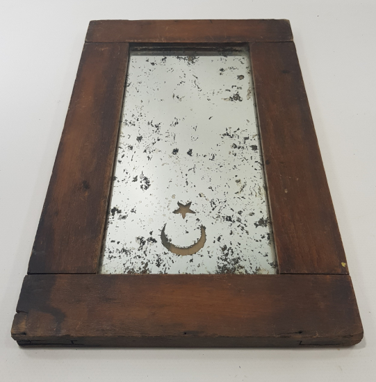 OSMANLI DÖNEMİ AY YILDIZ BAYRAKLI AYNA 