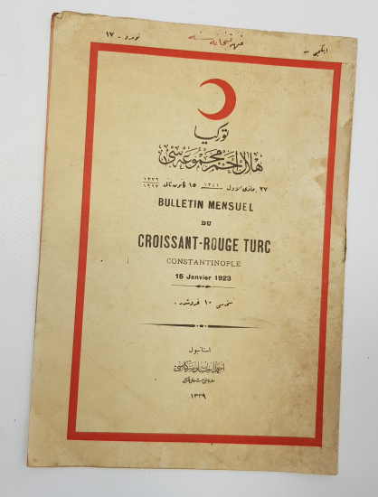 15 OCAK 1923 TÜRKİYE HİLALİ AHMER MECMUASI 